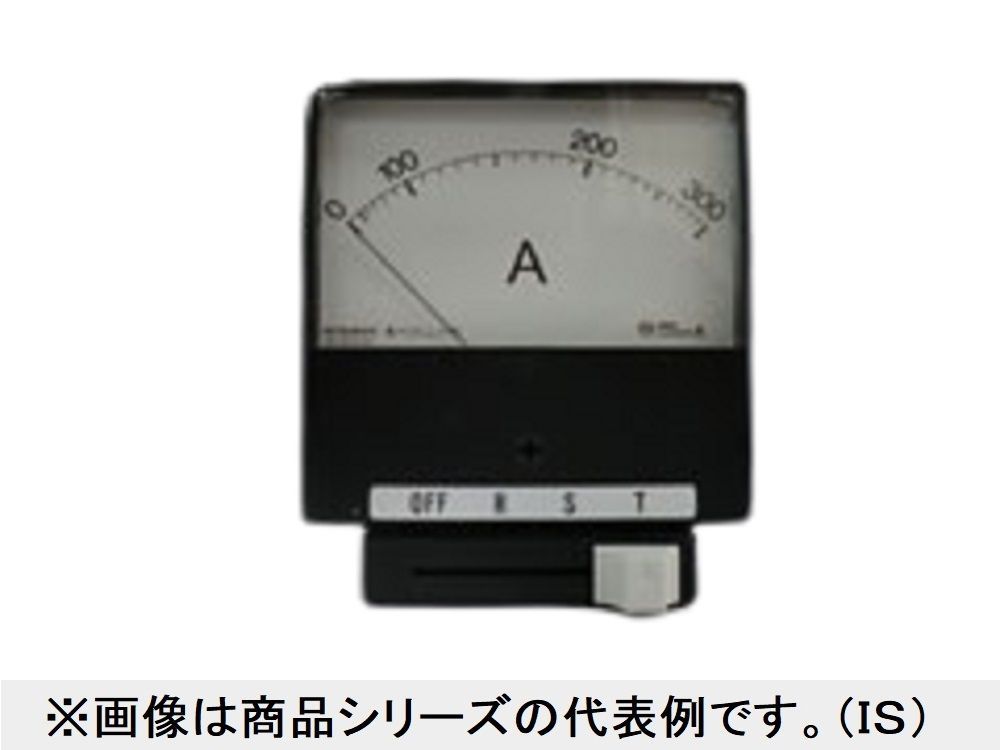 切換スイッチ付計器(交流電流計)指示電気計器 YR-10UNAA 5A 3T 0-400A 400/5A_画像1