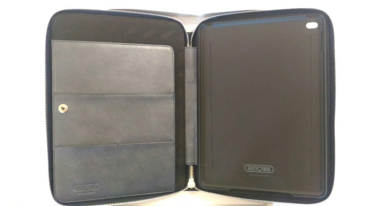  including carriage production end goods new goods RIMOWA Rimowa iPad air case leather case blue 