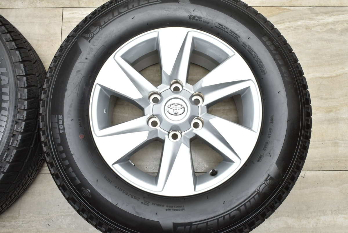 新車外し品】トヨタ 150 プラド 純正 17in 7.5J +25 PCD139.7