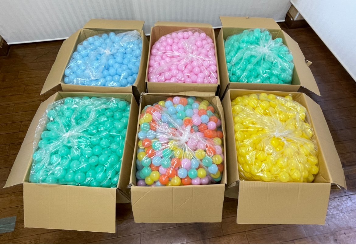 【未使用】PUPPY/パピー★日本製 セーフティボール ボールプール 約6000個 !! 5.5cm 大量 まとめて