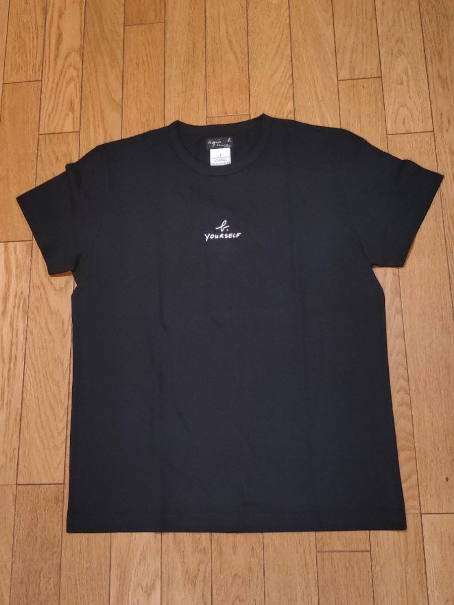 新品・未使用】アニエスベー agnes b ロゴTシャツ Tシャツ ブラック