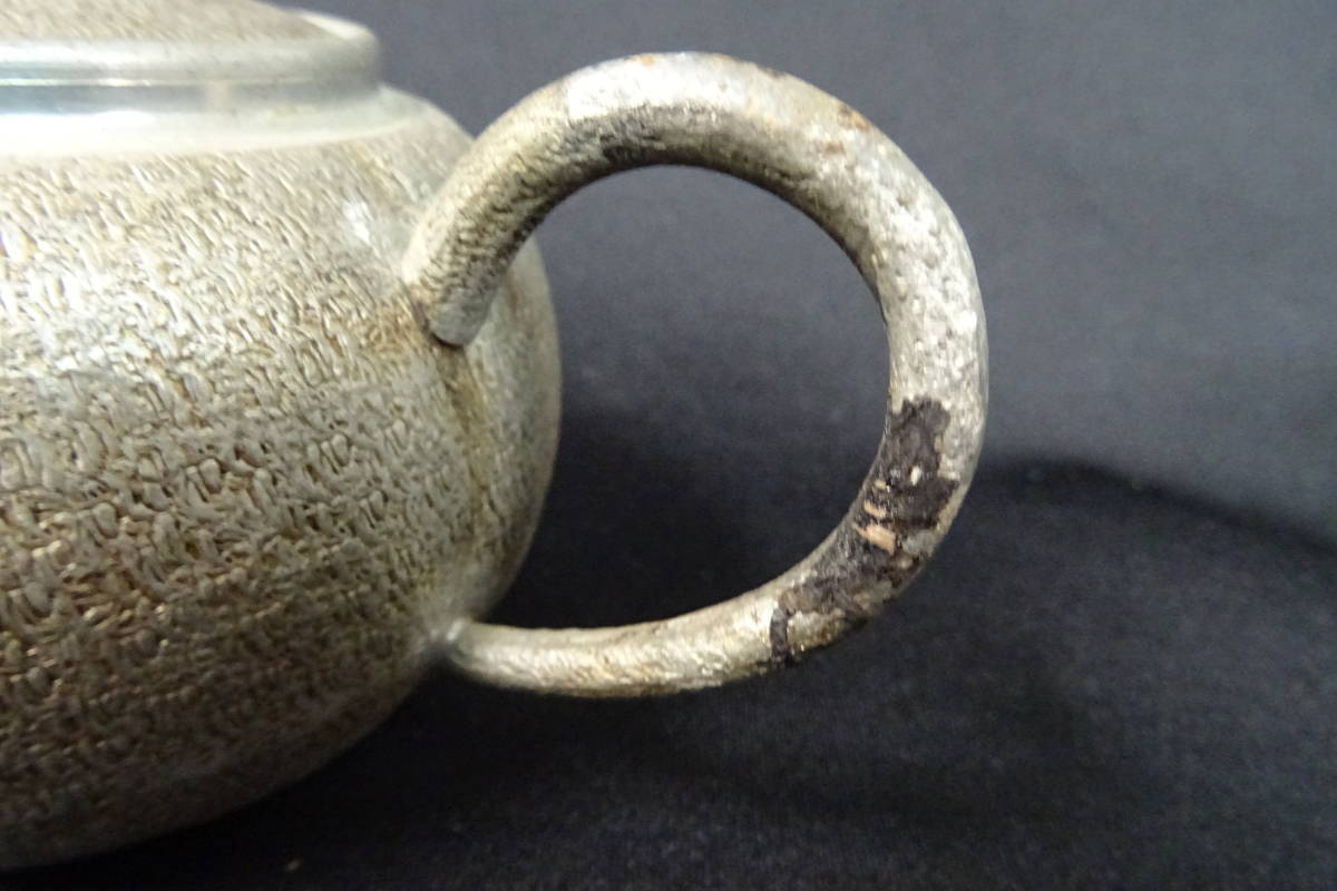 三越製 純錫 急須 湯沸瓶 煎茶道具 錫器 茶器 急須 茶道具 骨董品 鉄砲口 200g