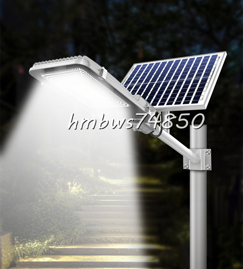 高品質 LED投光器 ソーラーライト街灯 屋外用 防水 高輝度 太陽光発電 防犯ライト 庭用 ガーデンライト 駐車場 照明 1800W_画像3