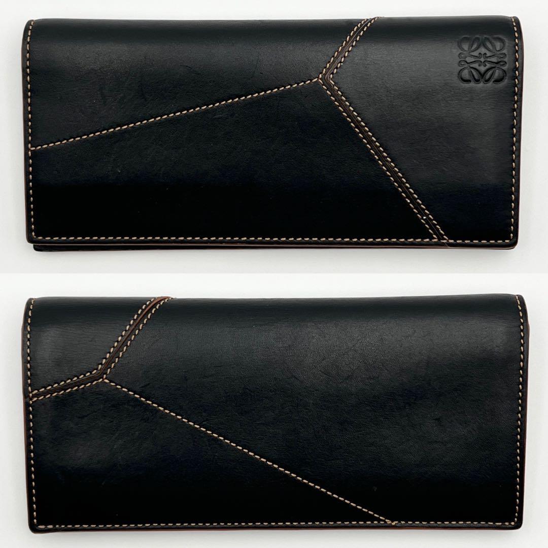定価約9万4千・人気】ロエベ LOEWE メンズ 財布 長財布 パズルステッチ