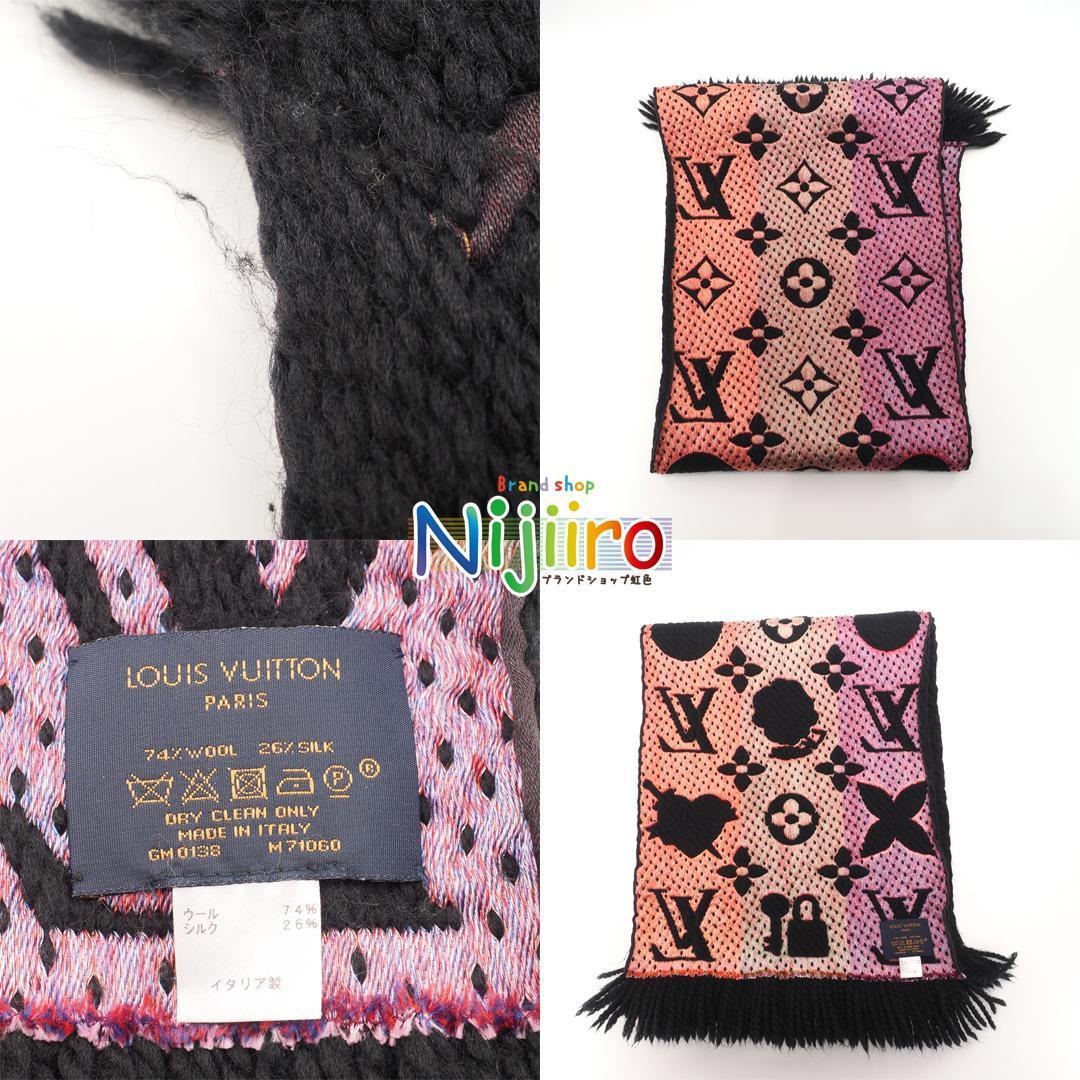 極美品】ルイヴィトン エシャルプ モノグラム ロゴマニア LV