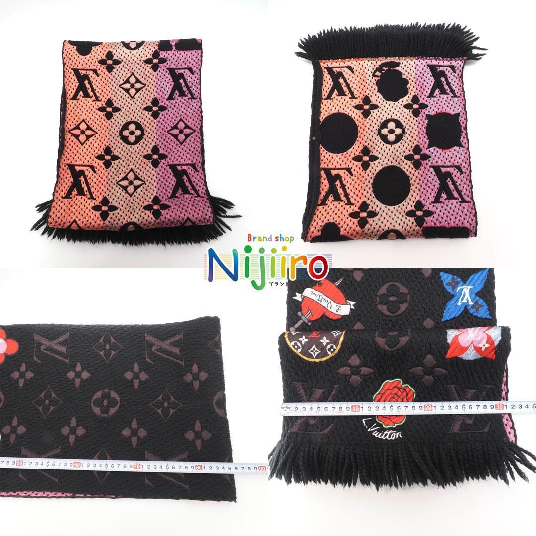 極美品】ルイヴィトン エシャルプ モノグラム ロゴマニア LV