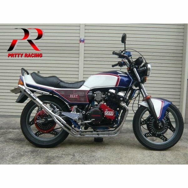 HONDA CBX400F【爆】アルミサイレンサー マフラー メッキ_画像3