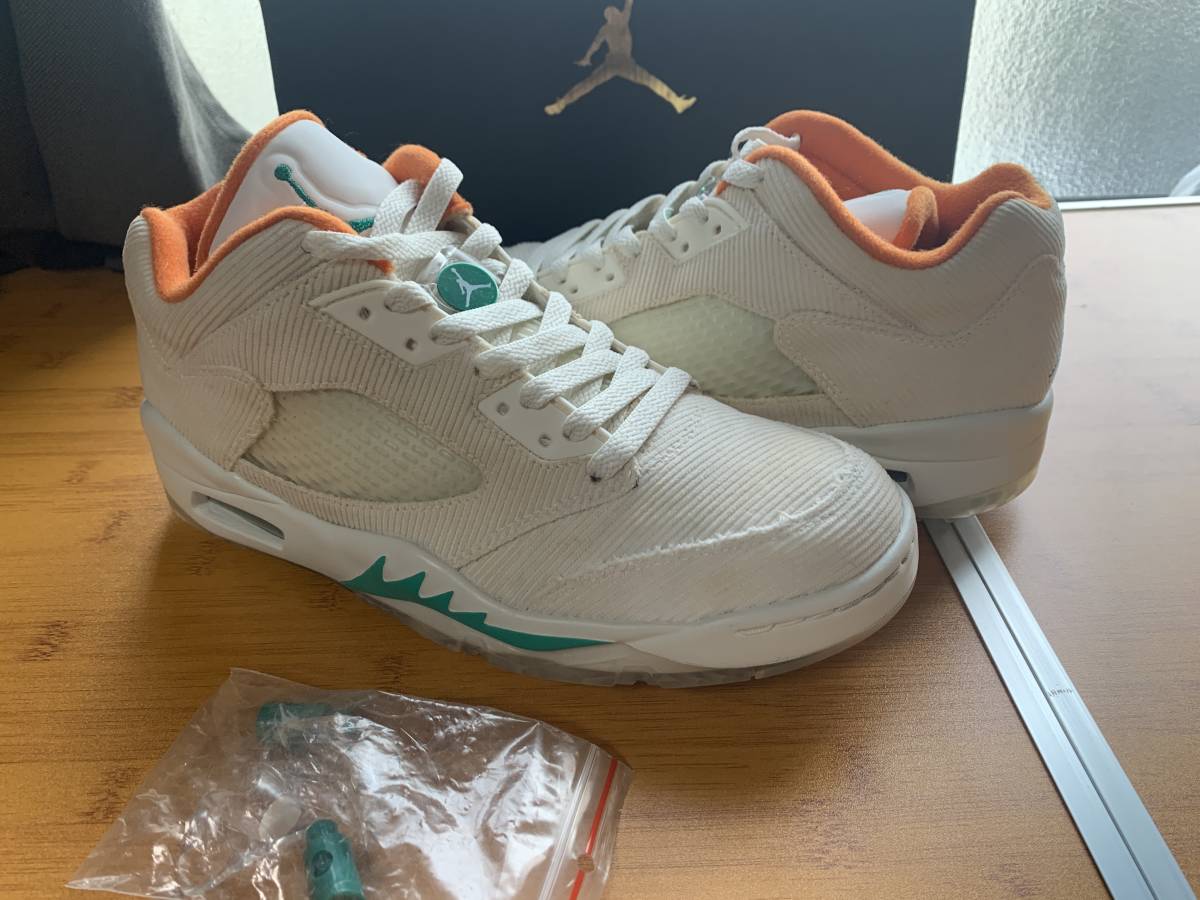 #訳あり★NIKE AIR JORDAN 5 LOW GOLF LUCKY AND GOOD★US9 27cm★ナイキ エア ジョーダン 5 ロー ゴルフ ゴルフシューズ★CW4204-100★Y5_画像1