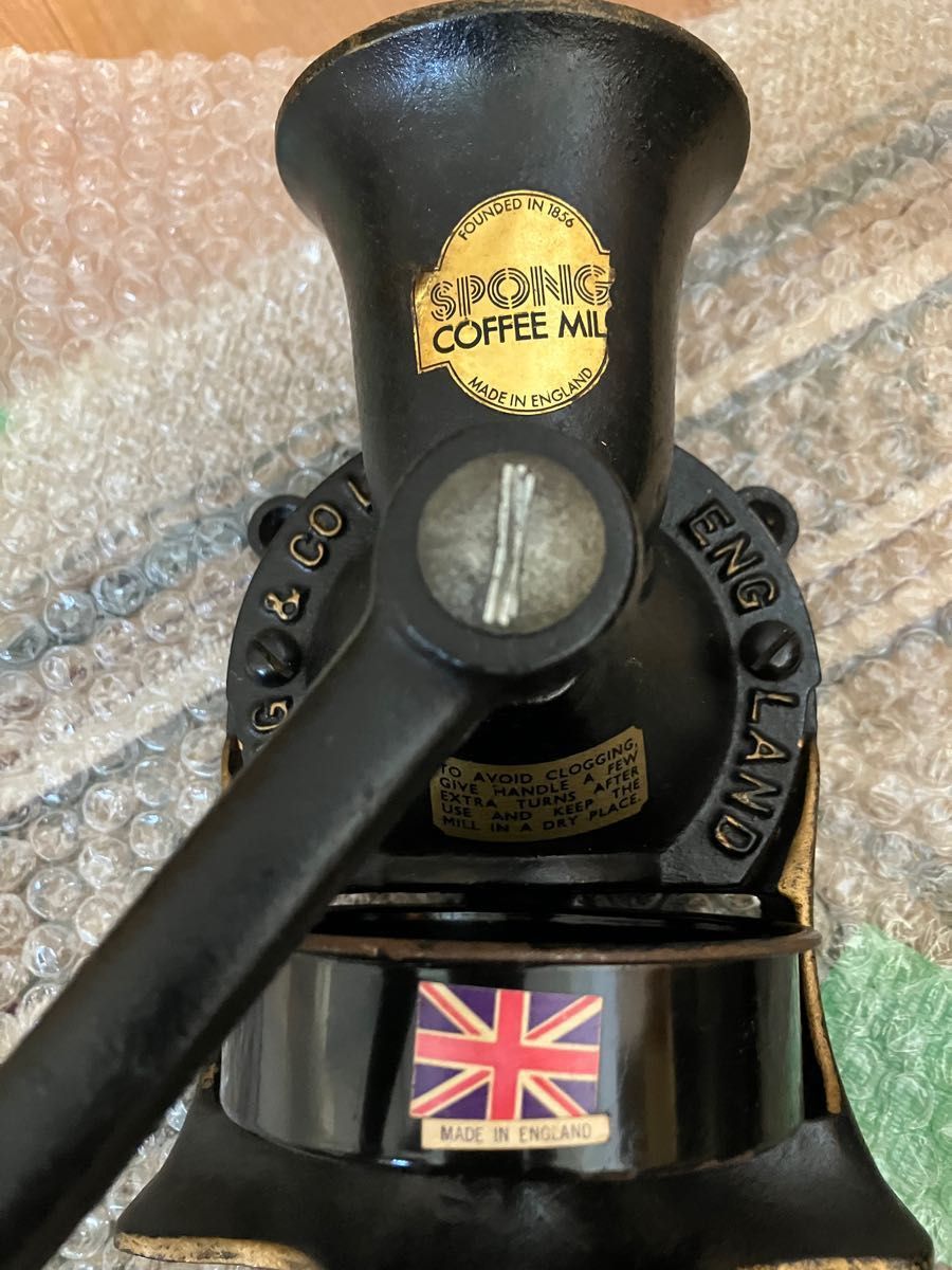 英国　SPONG No.1 コーヒーミル イギリス製  ENGLAND 手動式 COFFEE