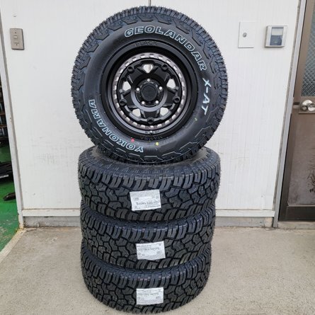 新品 16インチ タイヤホイールセット ヨコハマ ジオランダー X-AT 235/70R16 ホワイトレター デリカD5 RAV4 アウトランダー_画像3