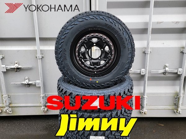 夏タイヤ 185/85R16 ジムニー JB64 JB23 JA11 16インチ タイヤホイール 4本セット YOKOHAMA GEOLANDAR ヨコハマ ジオランダー M/T G003_画像1