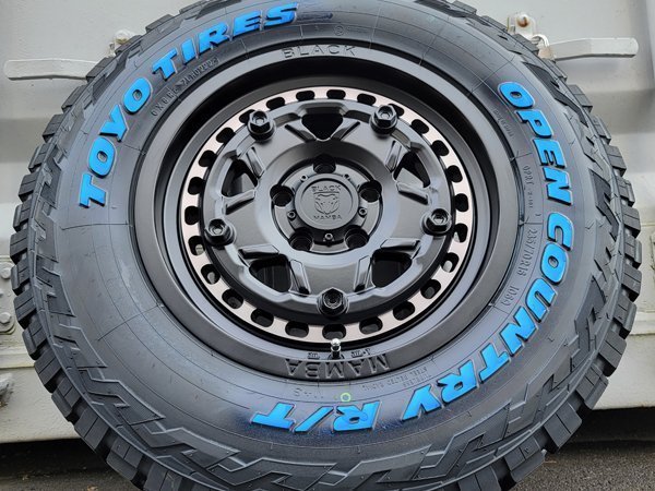 夏タイヤ 新品 RAV4 デリカD5 アウトランダー 16インチタイヤホイールセット トーヨー オープンカントリー RT235/70R16 ホワイトレター_画像2