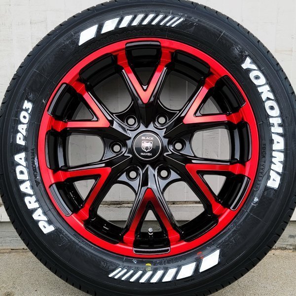 注目 17インチ タイヤ ホイール 4本 セット 車検対応 200系 ハイエース レジアスエース YOKOHAMA PARADA PA03 215/60R17_画像3