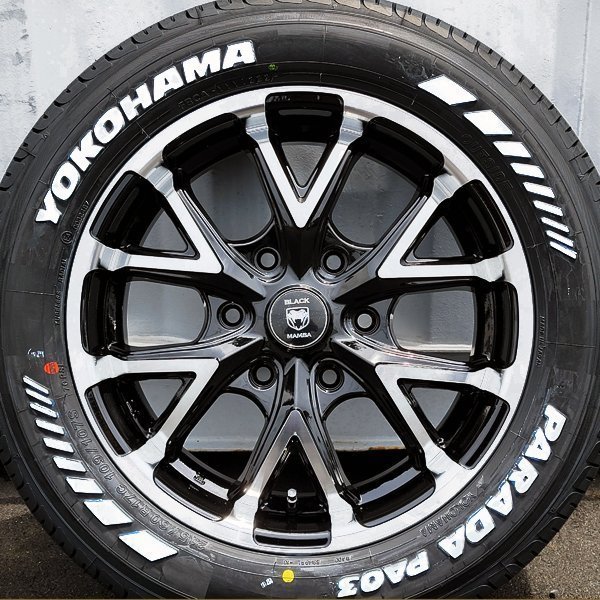 人気 200系 ハイエース レジアスエース 新品 17インチ タイヤホイールセット ヨコハマ PARADA パラダ PA03 215/60R17 ホワイトレター_画像6