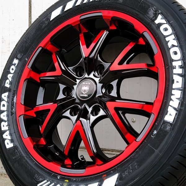 注目 17インチ タイヤ ホイール 4本 セット 車検対応 200系 ハイエース レジアスエース YOKOHAMA PARADA PA03 215/60R17_画像5