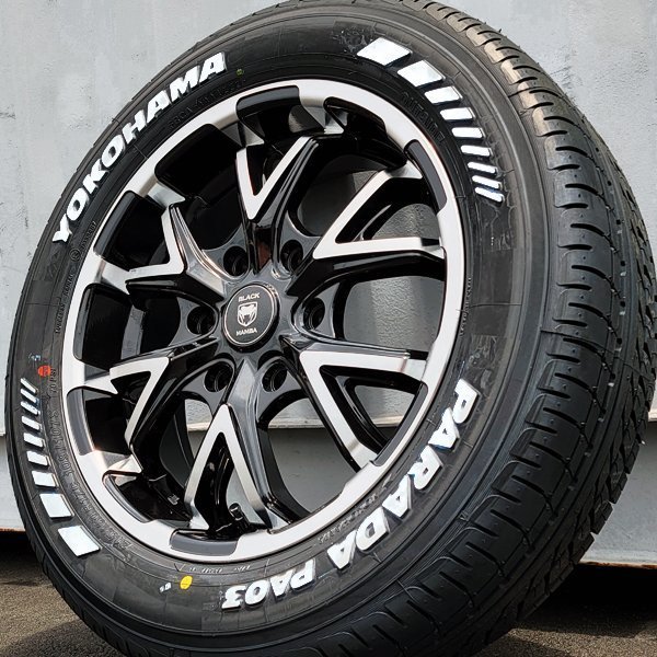 ブラックマンバホイール カスタム ハイエース ドレスアップ 17インチ タイヤホイール 4本セット レジアスエース 215/60R17 インチアップ_画像2