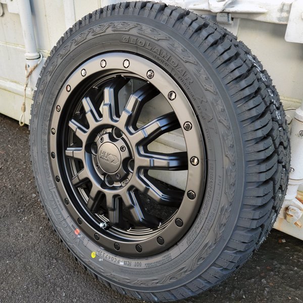 165/65R14 軽トラ 軽バン 14インチ タイヤホイールセット 新品4本 ヨコハマ ジオランダー xat オフロードスタイル リフトアップ_画像5