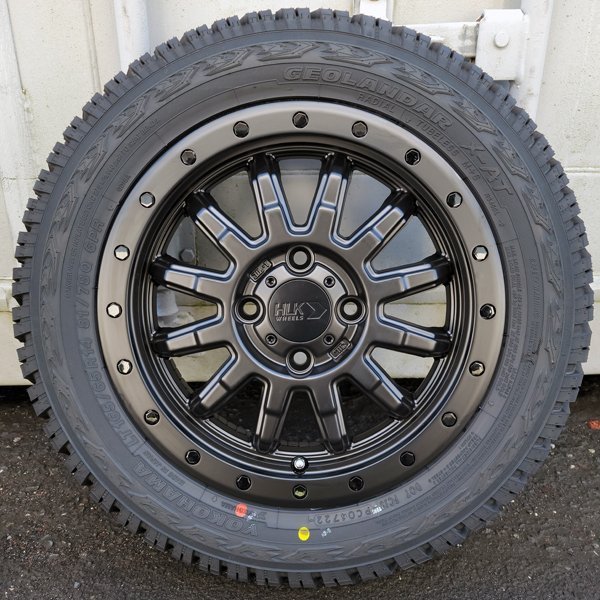 155/65R14 軽トラ 軽バン 14インチ タイヤホイールセット 新品4本 ヨコハマ ジオランダー xat オフロードスタイル_画像3