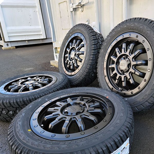 155/65R14 軽トラ 軽バン 14インチ タイヤホイールセット 新品4本 ヨコハマ ジオランダー xat オフロードスタイル_画像6