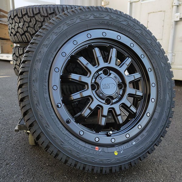 155/65R14 軽トラ 軽バン 14インチ タイヤホイールセット 新品4本 ヨコハマ ジオランダー xat オフロードスタイル_画像1