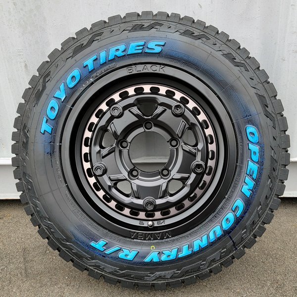 即納 人気 トーヨー オープンカントリー RT 185/85R16 ホワイトレター ジムニー JA11 JB23 JB64 専用 新品 16インチ タイヤホイールセット_画像3