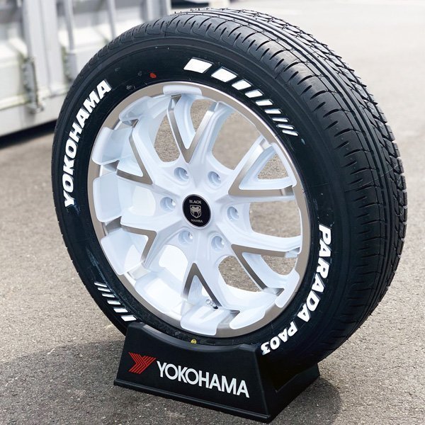 即納!! 新品 車検対応 ホワイトレター 200系 ハイエース レジアスエース 17インチタイヤホイールセット YOKOHAMA パラダ PA03 215/60R17_画像4