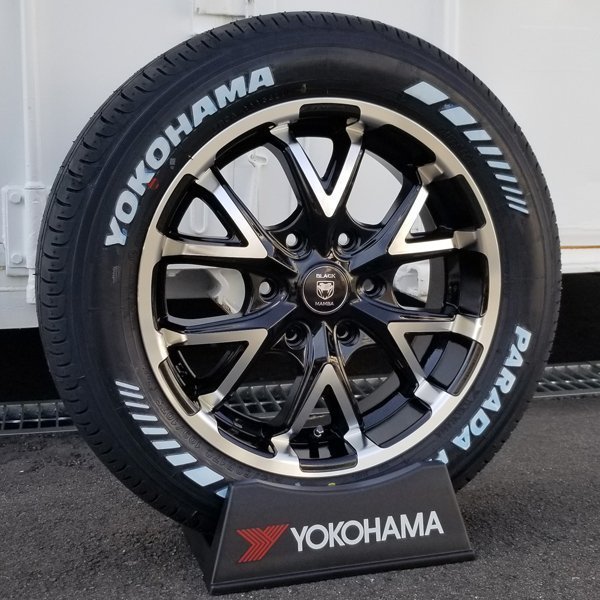 新品 ホワイトレター 17インチ 200系 ハイエース レジアスエース タイヤホイール ヨコハマ パラダ PA03 215/60R17C YOKOHAMA PARADA_画像3