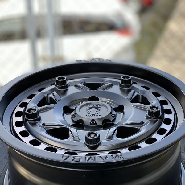 クロスロード 16インチ 新品 タイヤホイールセット ブラックマンバ 16×7.5J+35 マッドスター ラジアルM/T 225/70R16 ホワイトレター_画像8