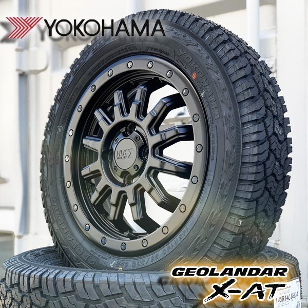 アトレーワゴン S320G S321G S330G S331G 新品 14インチ タイヤホイール 4本セット YOKOHAMA ヨコハマ ジオランダー X-AT 145R14_画像2