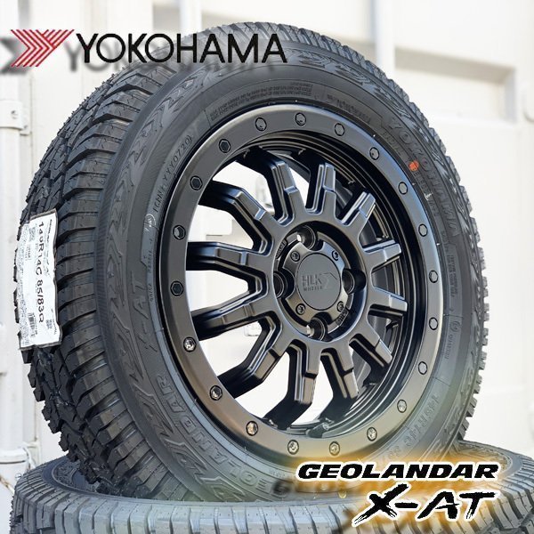 アトレーワゴン S320G S321G S330G S331G 新品 14インチ タイヤホイール 4本セット YOKOHAMA ヨコハマ ジオランダー X-AT 145R14_画像1