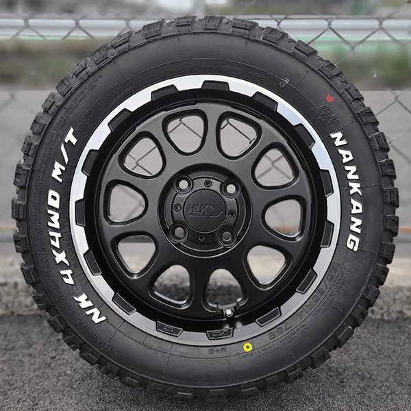 ゴツゴツタイヤ 14インチ 165/65R14 新品 タイヤ ホイール 4本 セット ナンカンタイヤ FT-9 ホワイトレター 軽トラ 軽バン リフトアップ_画像1