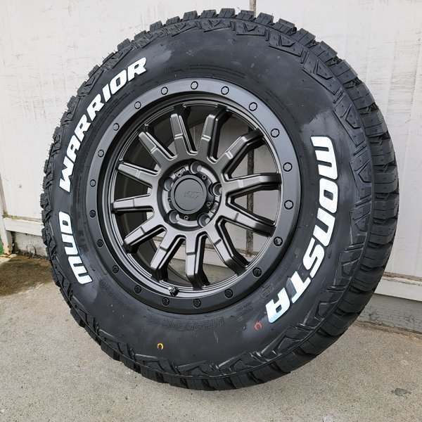 デリカD5 RAV4 エクストレイル CX5 新品 16インチ タイヤホイールセット モンスタ マッドウォーリアー 215/70R16 ホワイトレター