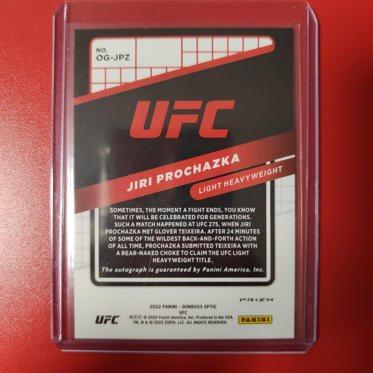  autograph autograph card UFCi Lee * Pro is - ska 