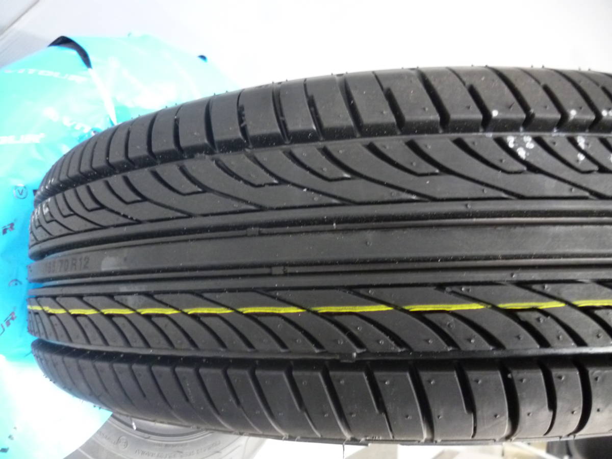 ヴィッツァーホワイトレター★165/70R12セット★デカ文字★キャリーエブリーハイゼットスクラムアトレーNバンバモスアルトミラ★G_画像5