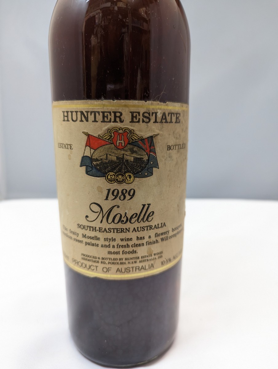 未開栓 古酒 オーストラリア HUNTER ESTATE 1989 Moselle 10.5％ 750ml
