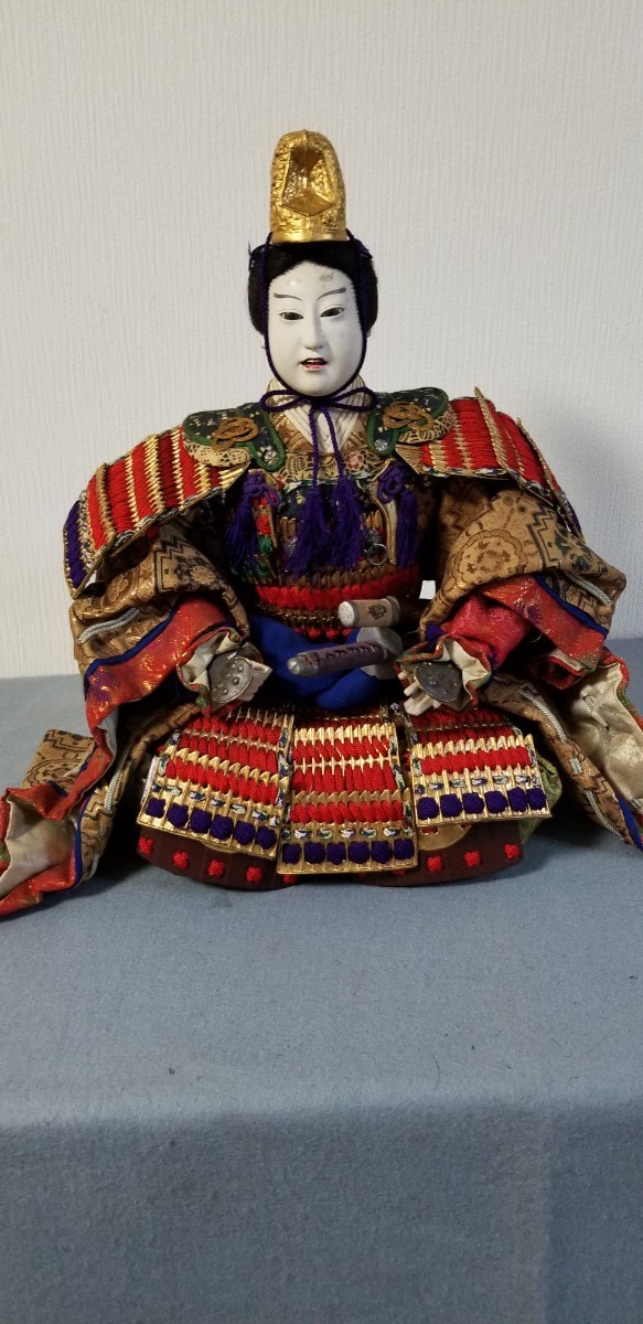 最も完璧な 大将人形 明治十七年 御人形司 大木平蔵作 五月人形