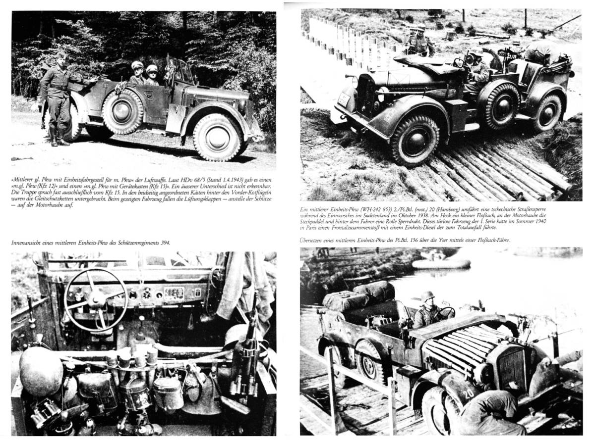 ■ 洋書 絶版 Personenkraftwagen der Wehrmacht. Kbelwagen, Einheits-PKW, ドイツ軍 統制軍用車/徴用乗用車 写真集_画像4