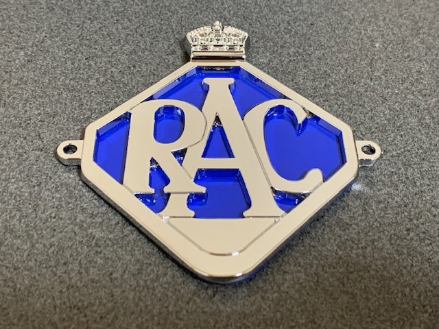 RAC グリルバッジ ダイヤ型 横タイプ ミニ ジャガー 英国製 希少_画像2