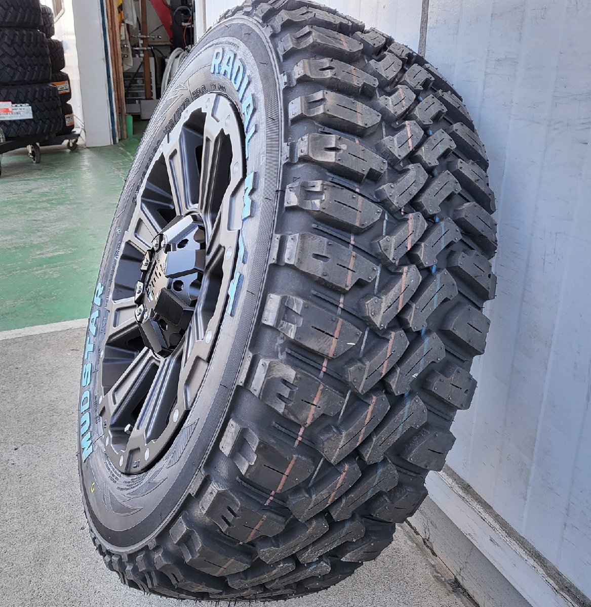 16インチ DeathRock マッドスター 215/65R16 ホワイトレター 200系ハイエース レジアスエース タイヤ＆ホイール新品４本セット 車検対応_画像8