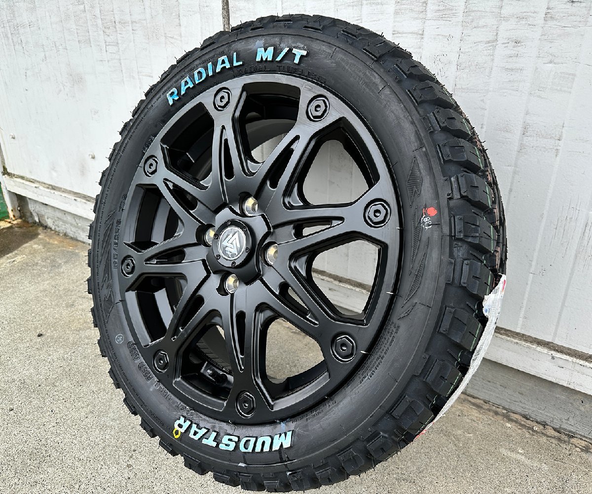 新品 タイヤホイールセット 165/60R15 1台分 ダイハツ タフト マッドスター ラジアル MT ホワイトレター BountyCollection MUD-X_画像4