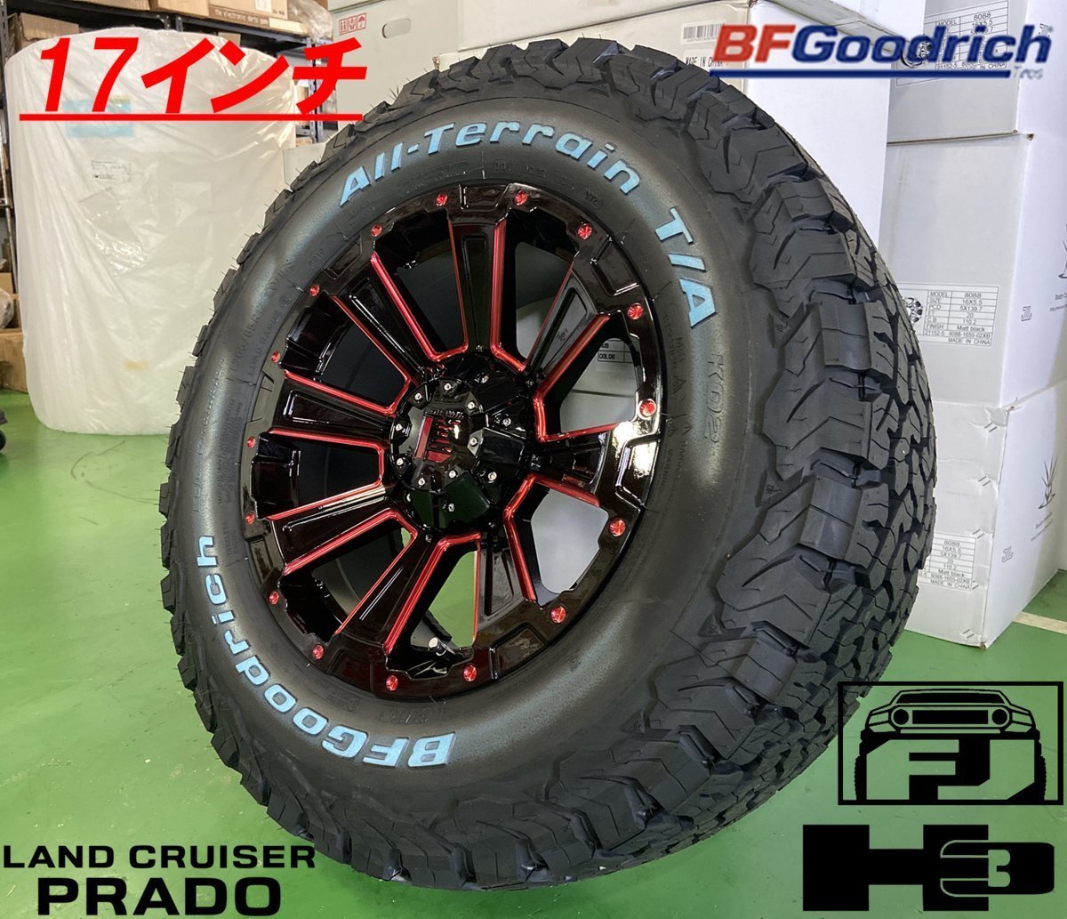 BF グッドリッチ オールテレーン KO2 265/65R17 265/70R17 285/70R17 プラド ハイラックスサーフ FJ タイヤホイール 17インチ DeathRock_画像2