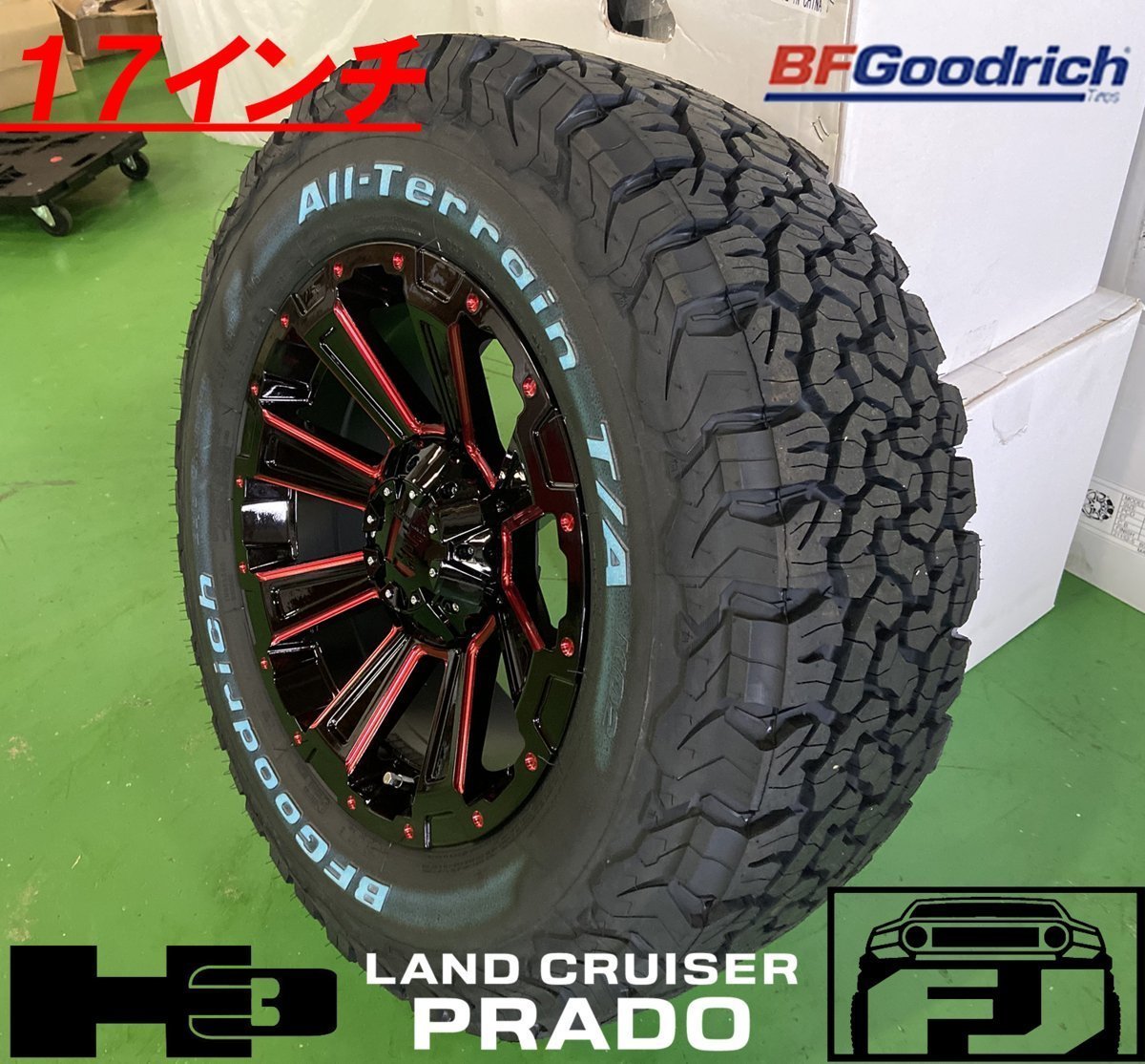 BF グッドリッチ オールテレーン KO2 265/65R17 265/70R17 285/70R17 プラド ハイラックスサーフ FJ タイヤホイール 17インチ DeathRock_画像7