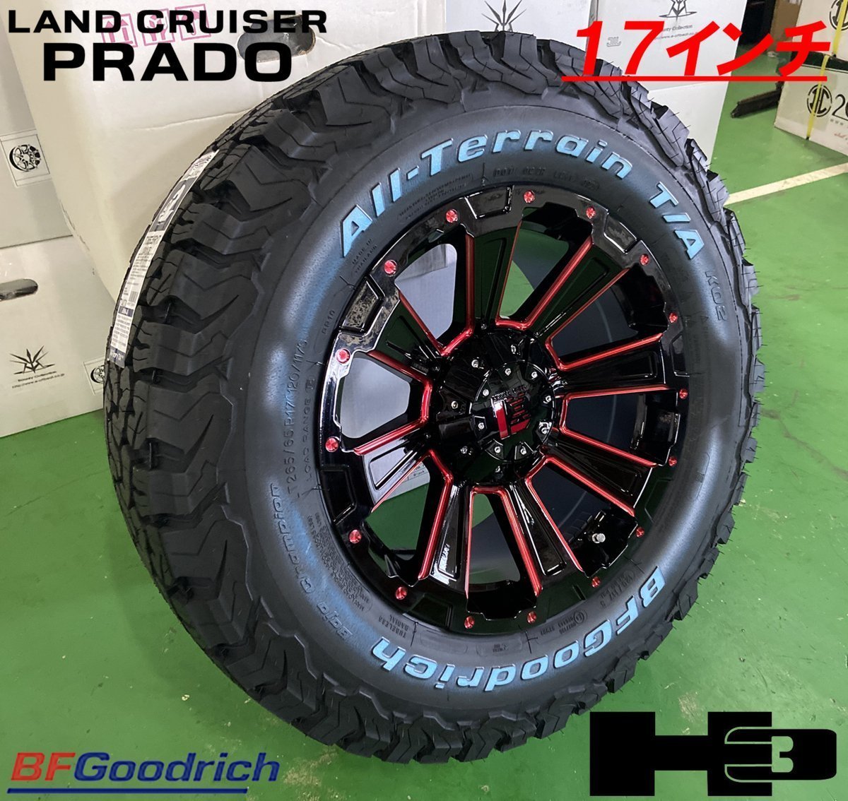 BF グッドリッチ オールテレーン KO2 265/65R17 265/70R17 285/70R17 プラド ハイラックスサーフ FJ タイヤホイール 17インチ DeathRock_画像5