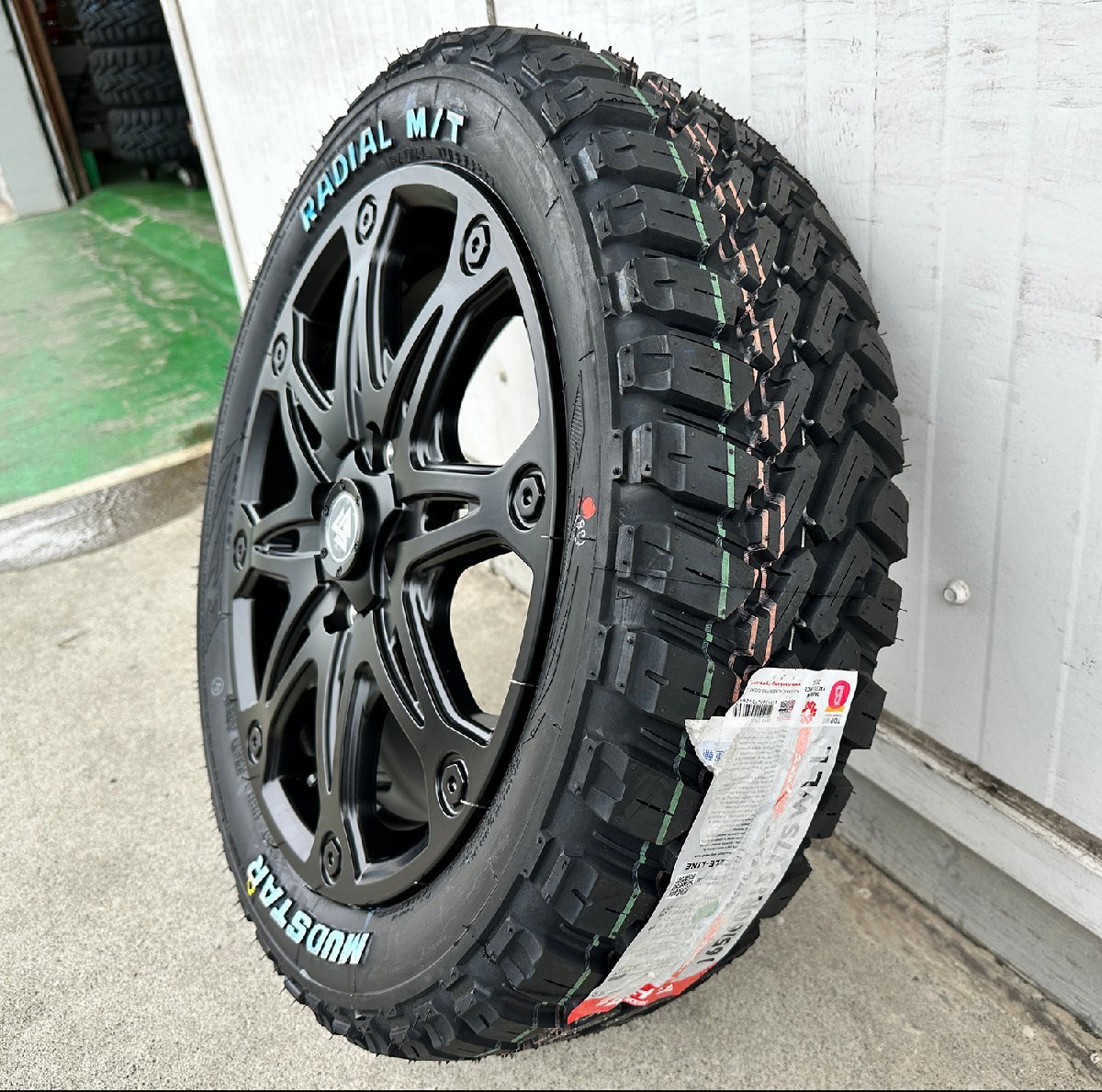 新品 タイヤホイールセット 165/60R15 1台分 ダイハツ タフト マッドスター ラジアル MT ホワイトレター BountyCollection MUD-X_画像10