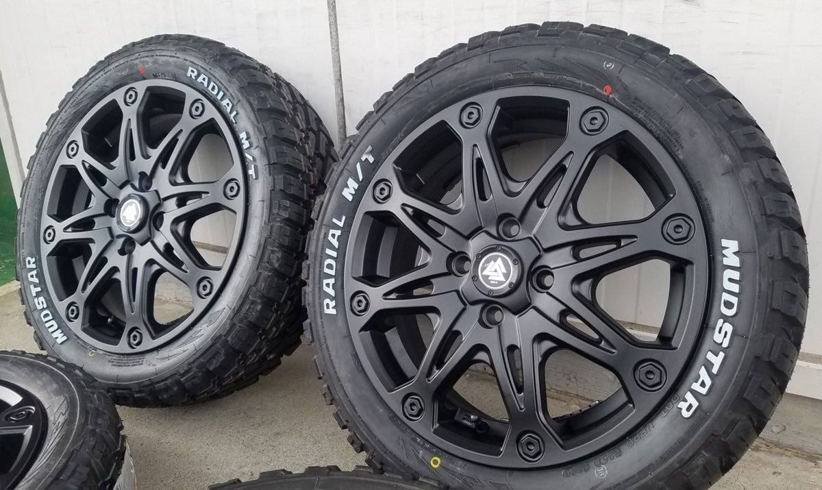 ハイゼットジャンボ エヴリィ ウェイク ハスラー マッドスター ラジアル MT 165/60R15 タイヤホイール 16インチ ホワイトレター_画像8