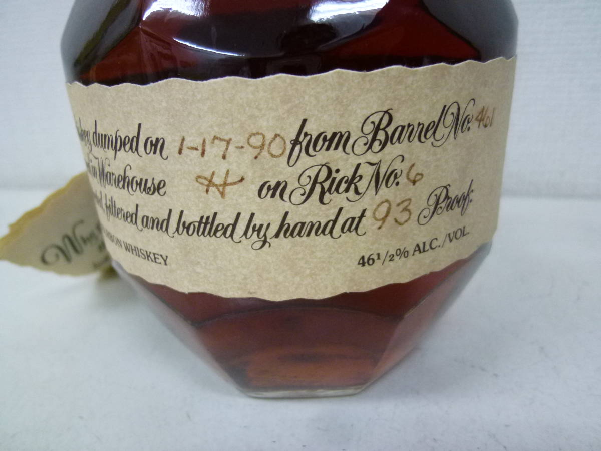 ☆Blanton ブラントン シングルバレル バーボン ウイスキー 750ml 1990年☆_画像4