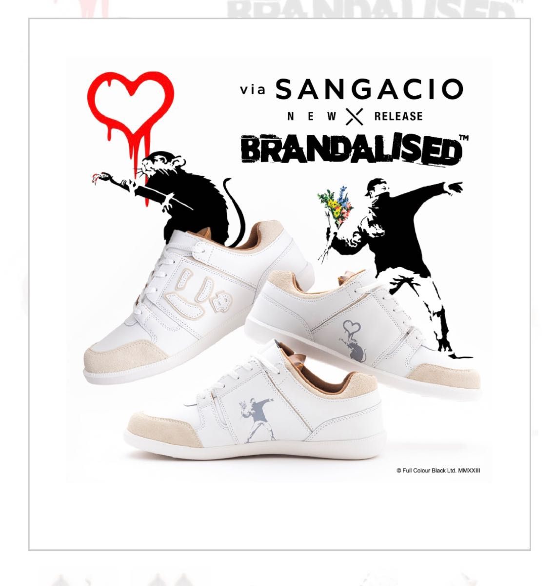 『via SANGACIO×BRANDALISED』バンクシーコラボスニーカー