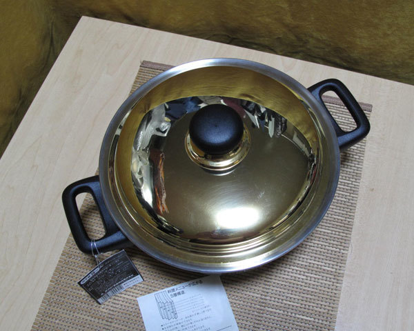 ◆[5層鋼]新品[mikado]ミカド製20ｃｍ両手鍋_画像4