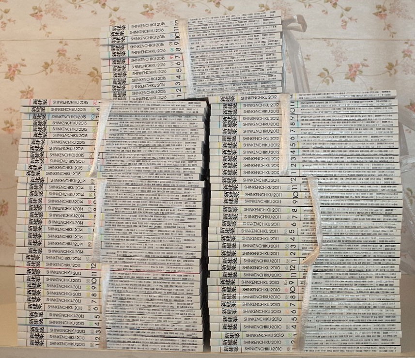 81035/新建築 2010年～2016年 84冊セット 連番揃い 集合住宅 リノベーション 妹島和世＋西沢立衛 竹中大工道具館新館