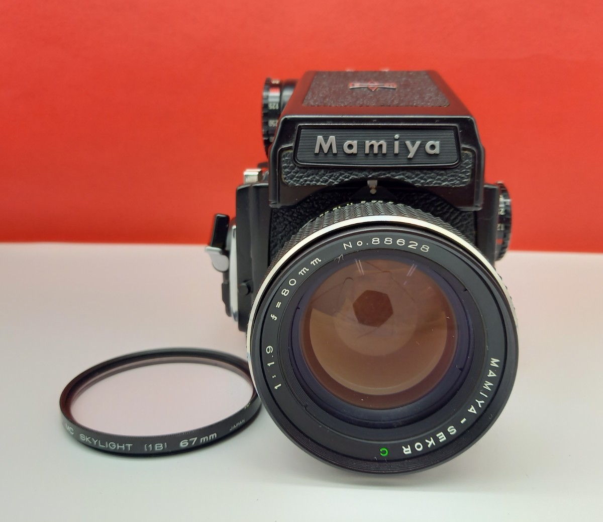 □A Mamiya M645 1000S ボディ MAMIYA-SEKOR C 80mm F1.9 レンズ 動作